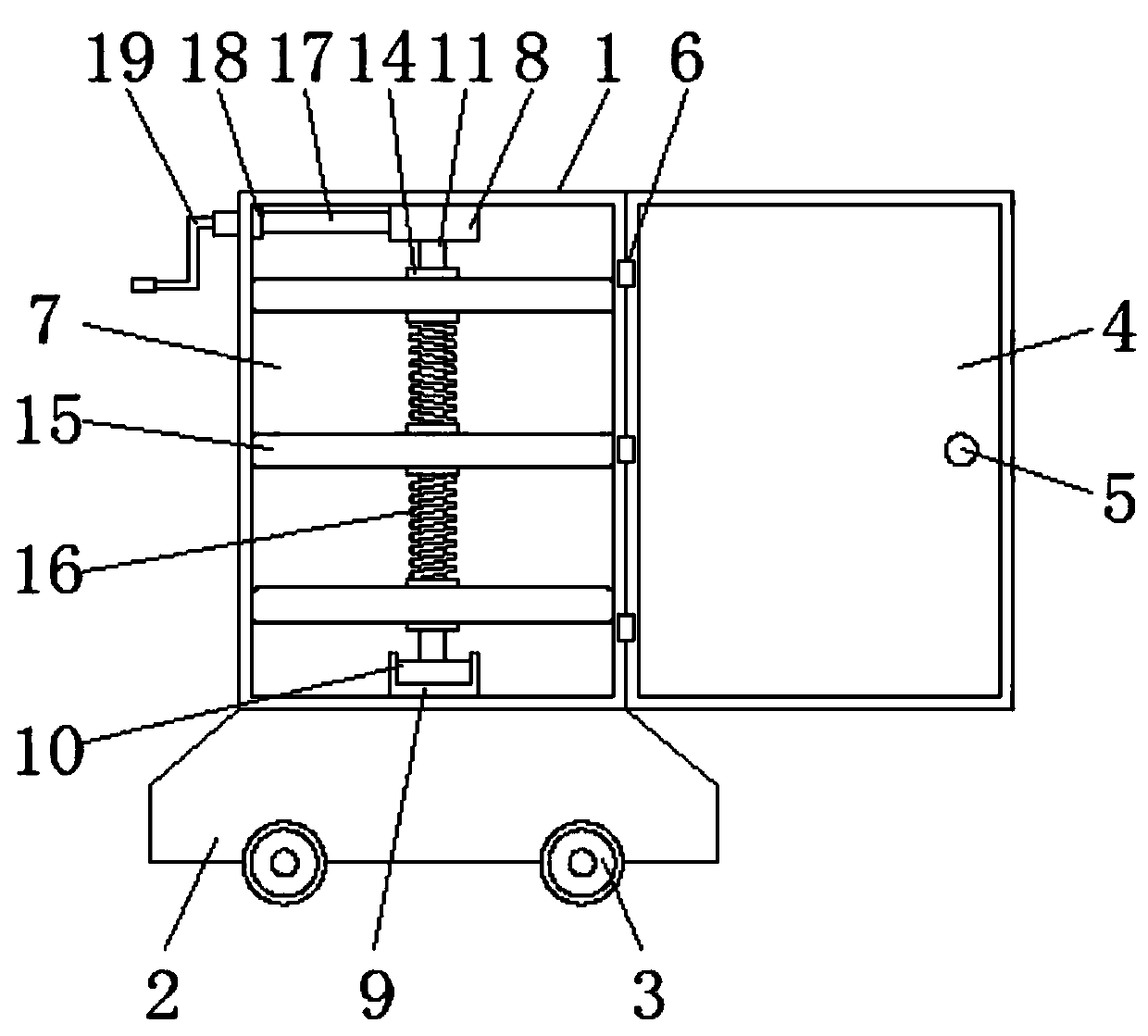 Liquid sample storage device for medical examination department