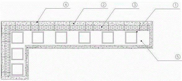 Prefabricated formwork built-in type steel reinforced concrete wall