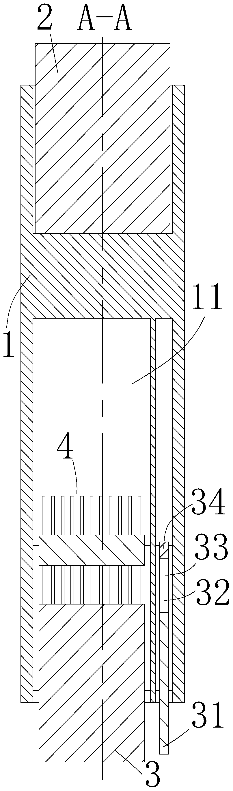 Eraser convenient for scrap removing