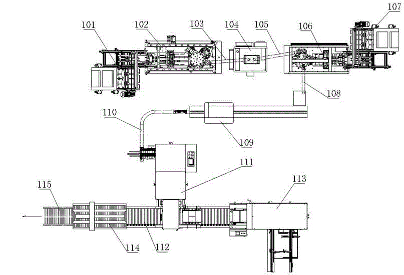 Fully-automatic intelligent heat insulation paper cup production line