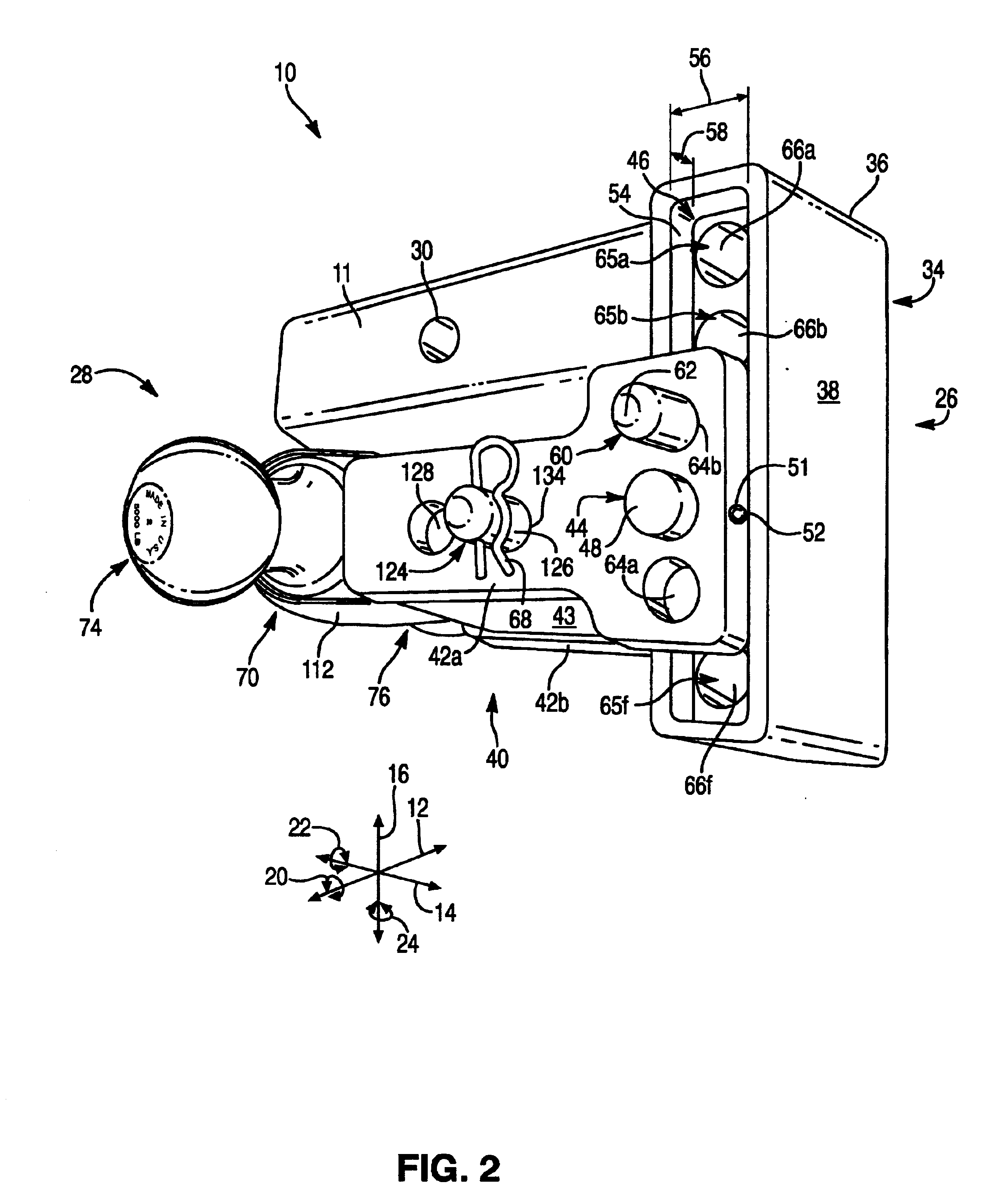 Low-profile, hitch-concealing mount