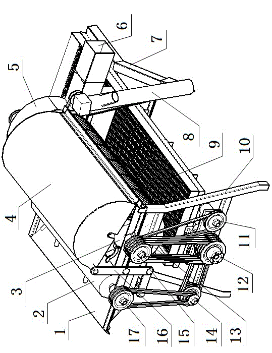 Wheat-threshing and cornstalk-cutting machine