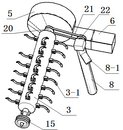 Wheat-threshing and cornstalk-cutting machine