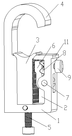 Self-locking cable clamp with unlocking mechanisms