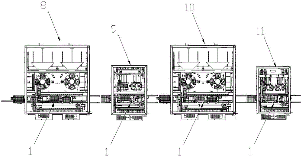 Full-automatic testing assembly line for camera modules