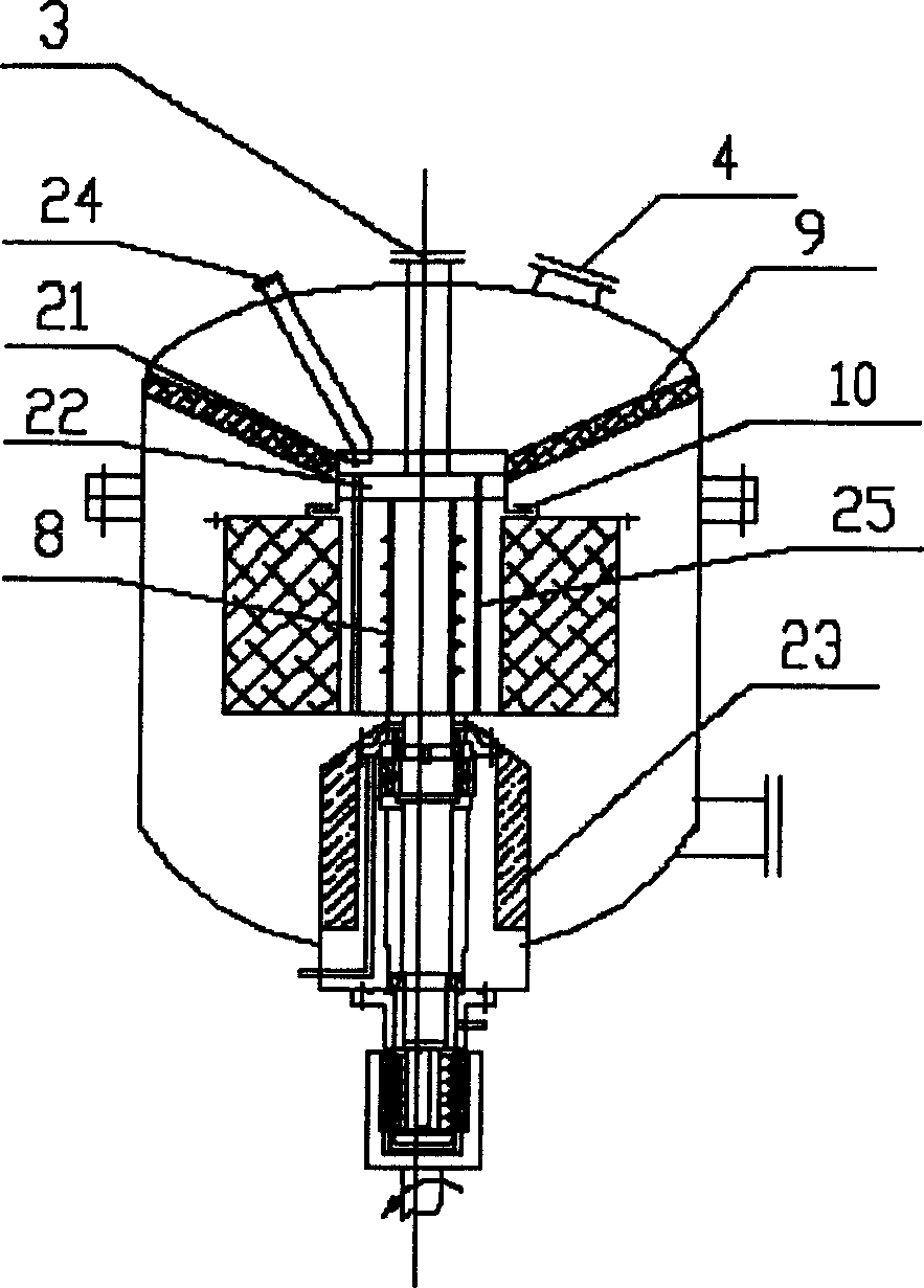 Method for conducting catalytic reaction in ultragravity field