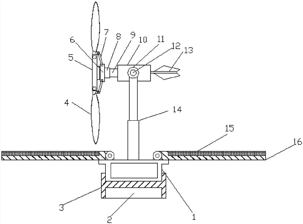 Portable wind and solar power generation device