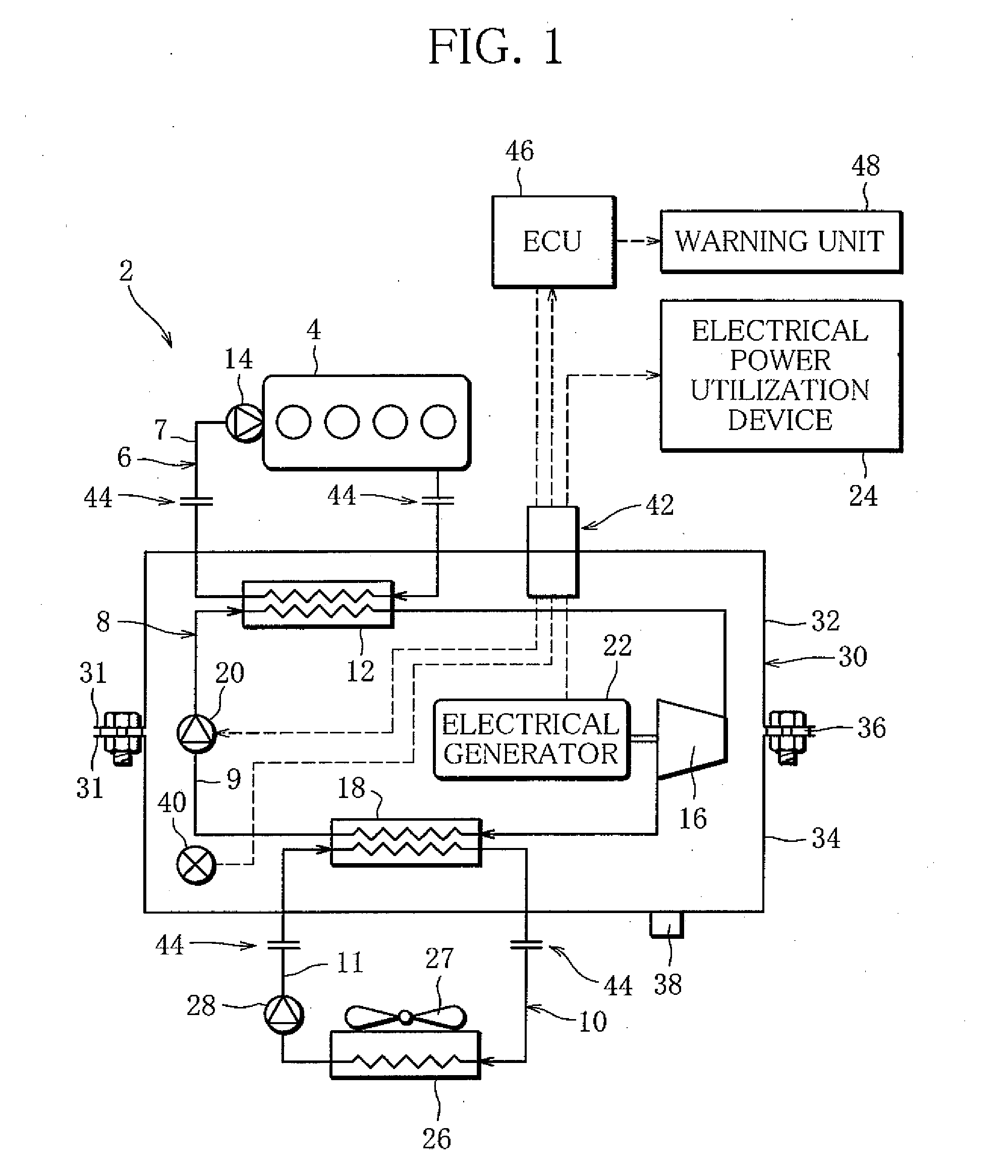 Waste Heat Utilization Device for Internal Combustion Engine