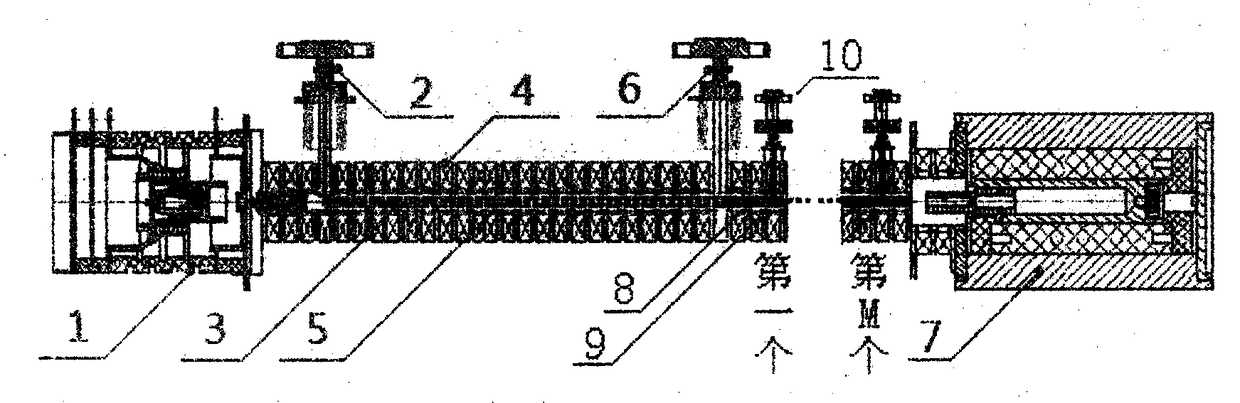 Terahertz cascaded traveling wave tube frequency doubling device and manufacturing method thereof