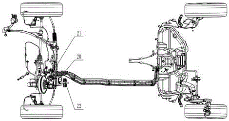 Navigation system device based on panoramic map