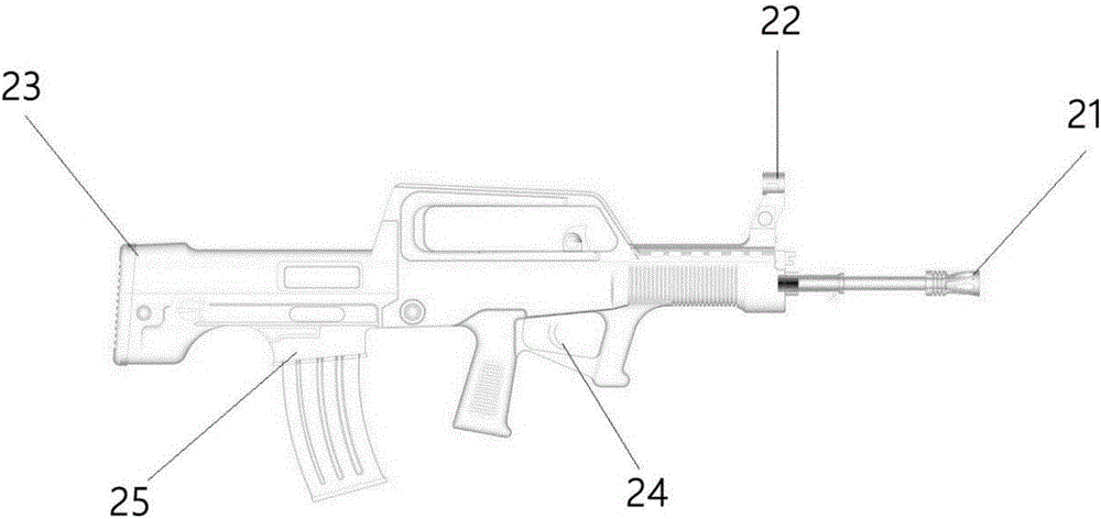 Multi-user shooting simulative training system based on accurate position tracking