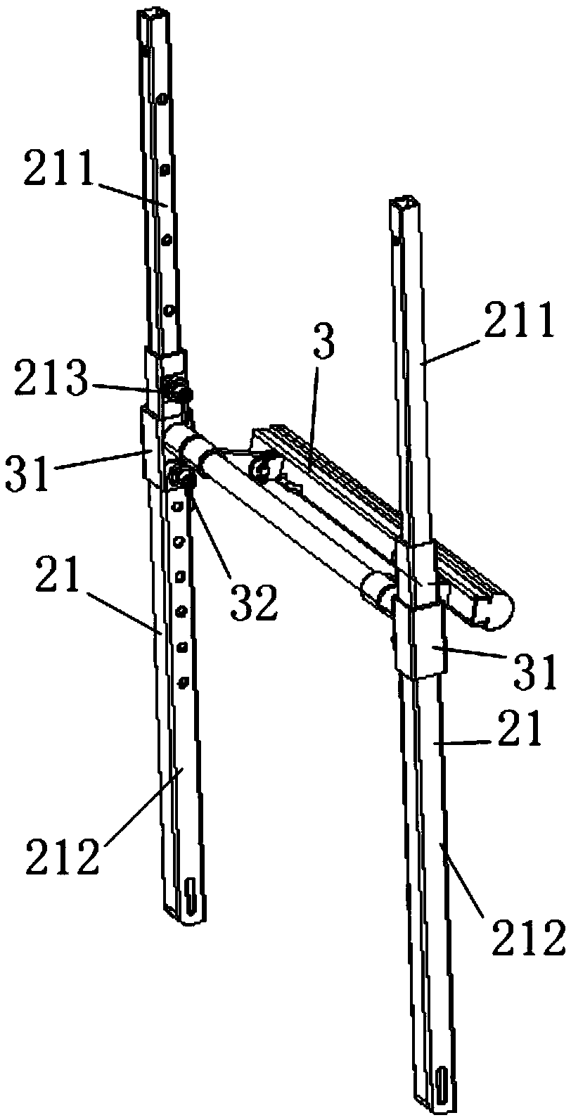 An adjustable folding glass packaging box