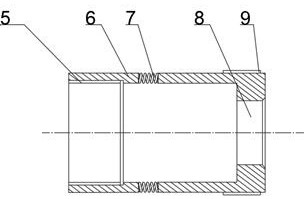 A self-sealing pressure test joint