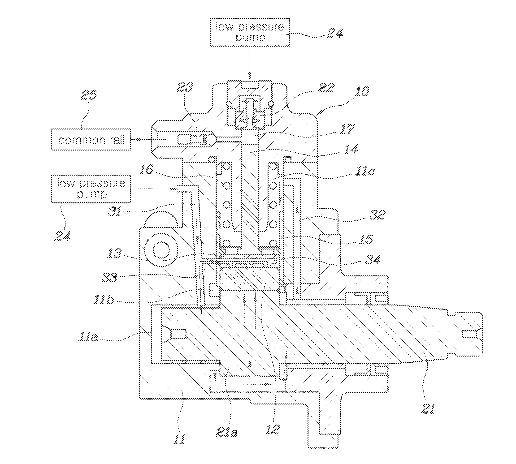 Lubrication apparatus of high pressure pump for common rail system