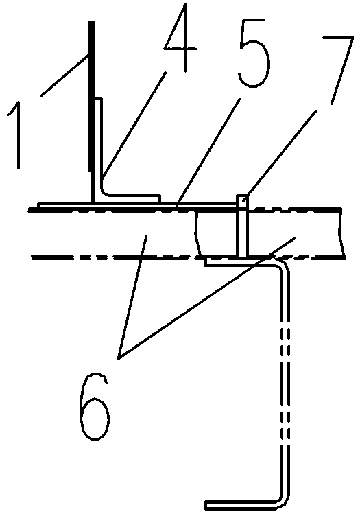 Engine room soundproof wall mounting structure for railway vehicle