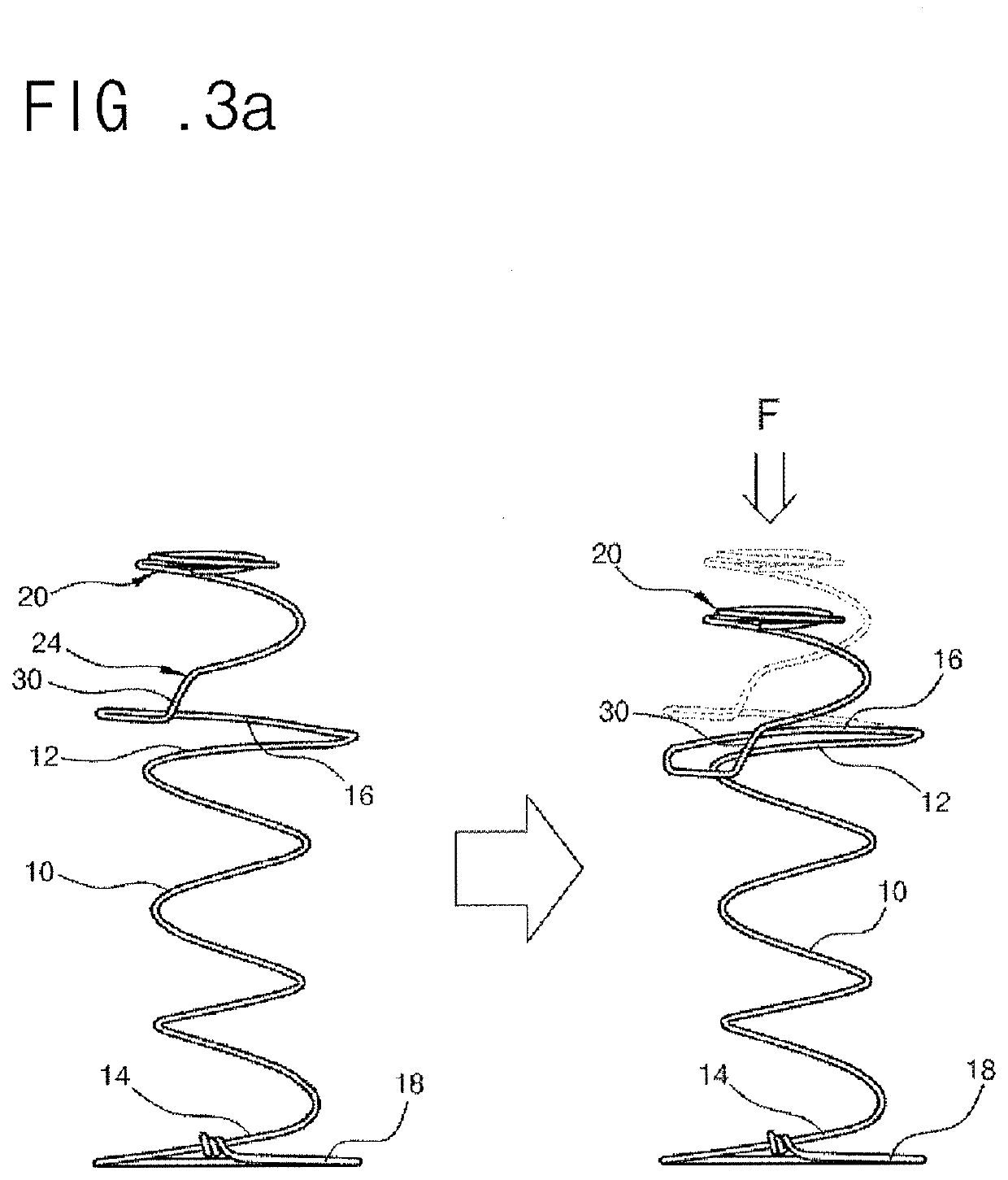 High tension coil spring structure for bed mattress having means for preventing friction noise