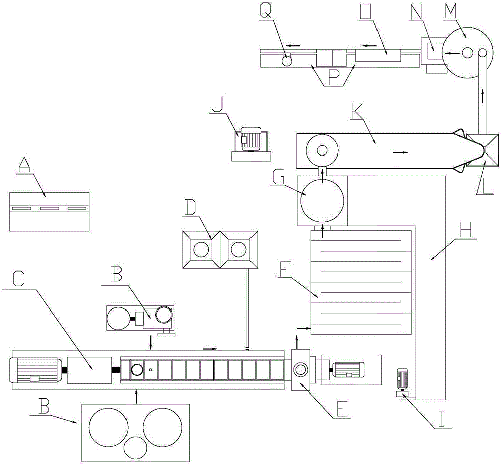 Direct-vat type environment-friendly anti-rutting agent and production device and method thereof