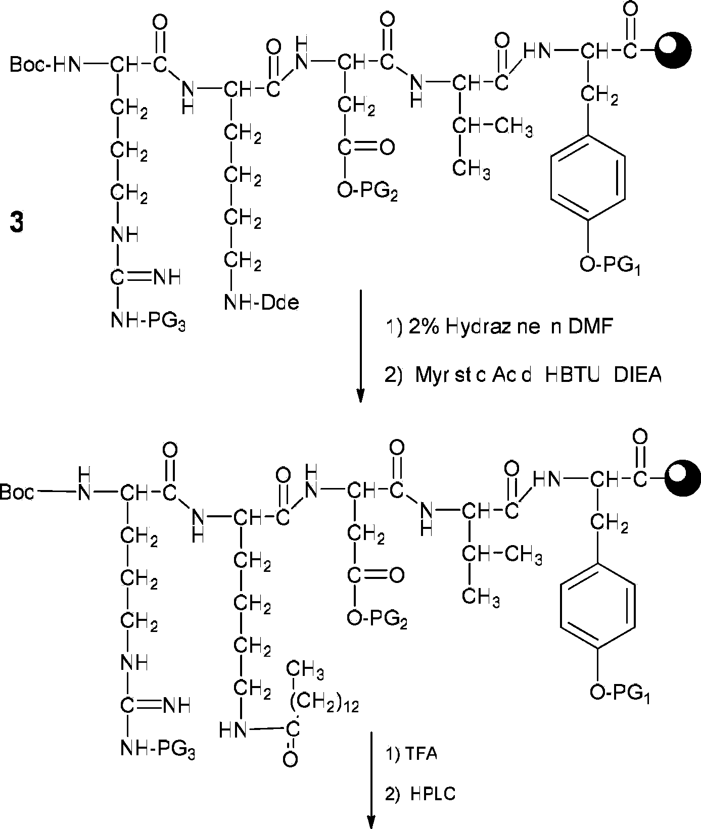 Chemically modified thymopentin and synthetic method thereof