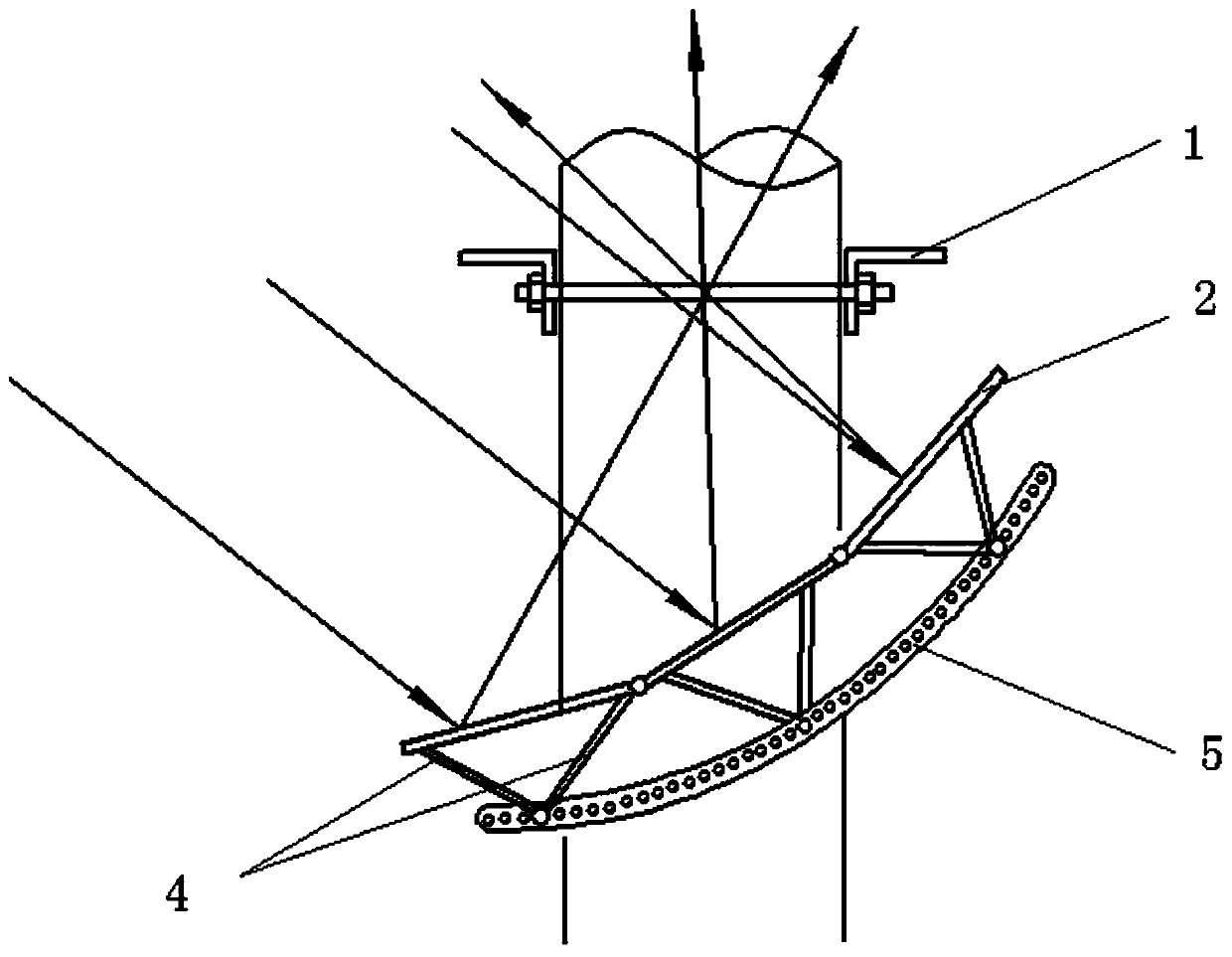 Light-reflecting and heat-accumulation type bird repelling device