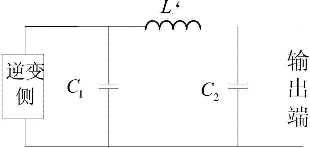 Filter circuit for series part of SSSC (static synchronous series compensator) and UPQC (unified power quality conditioner) and control method of filter circuit