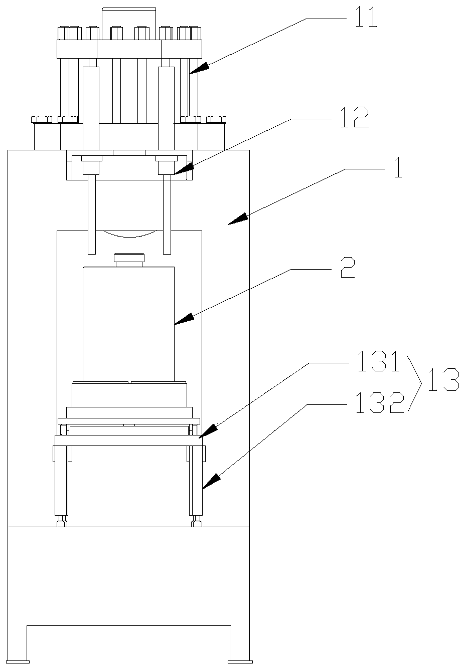 Triaxial experiment device for hydrate