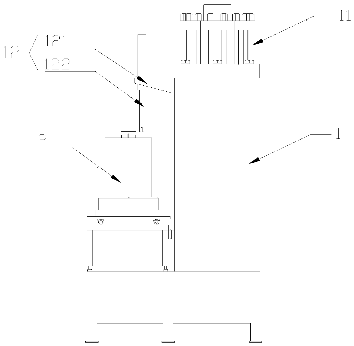 Triaxial experiment device for hydrate