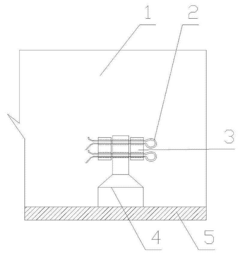 Sintering machine trolley grate pressing device