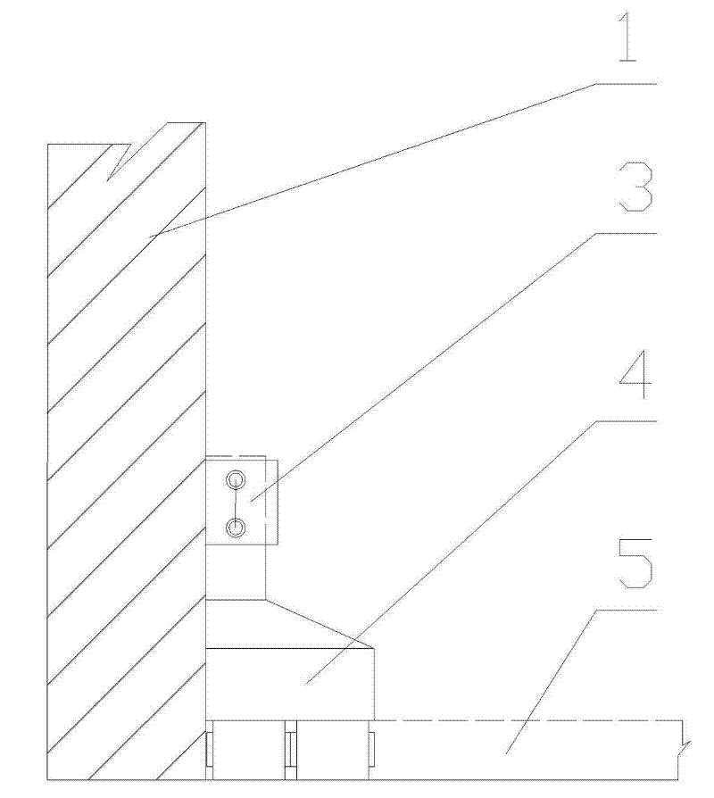 Sintering machine trolley grate pressing device