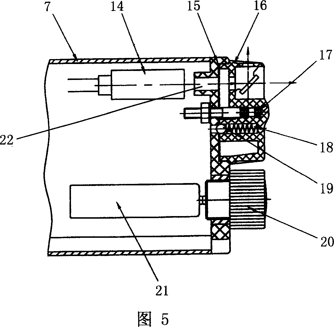 Laser leveling rod with an angle conversion mechanism