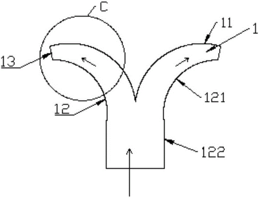 Air outlet device and indoor vertical type air conditioner provided with same