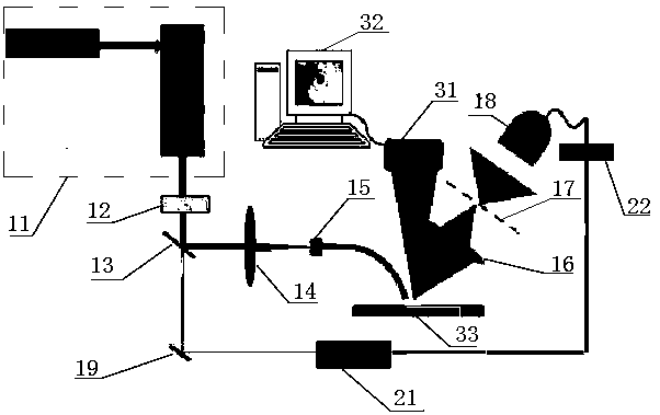 A device and method for determining a critical petroleum inclusion reservoir forming moment based on a time-resolved fluorescence spectrum