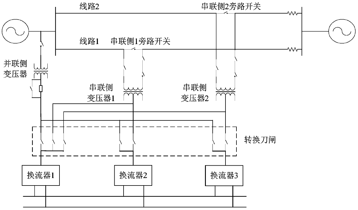 mmc-upfc system and its series side converter outage method