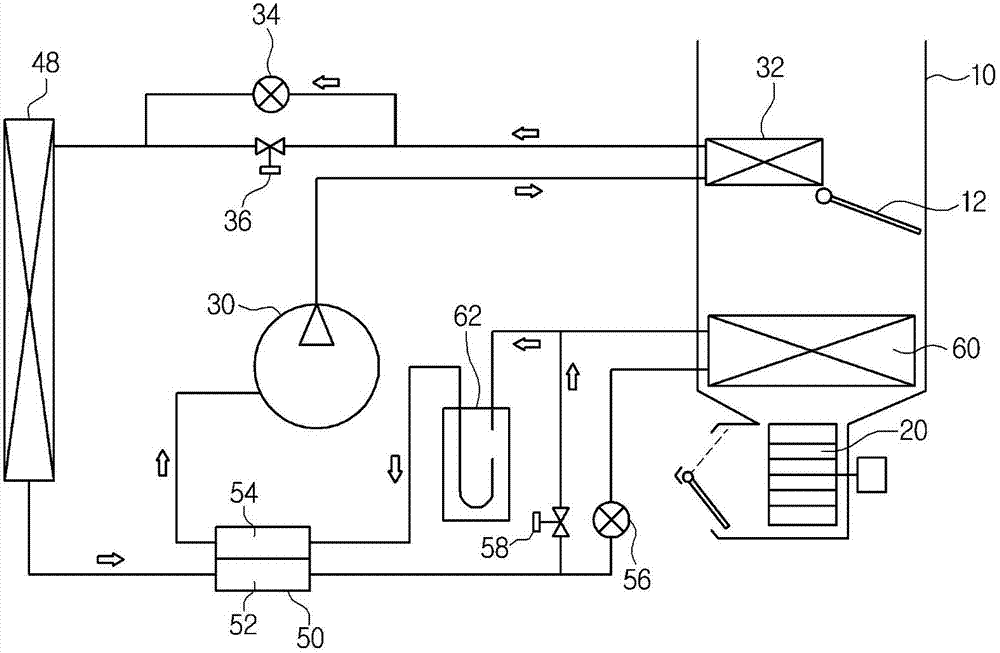 Heat pump system for vehicle and method of controlling the same