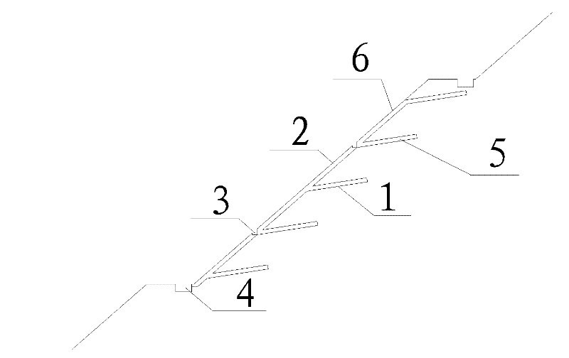 A slope shallow drainage system