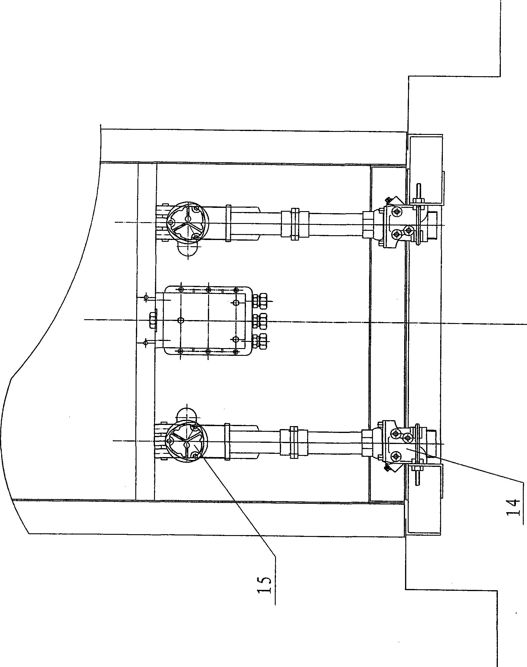 Transverse and longitudinal distance and angle adjustable universal oil tube apparatus of oiling machine