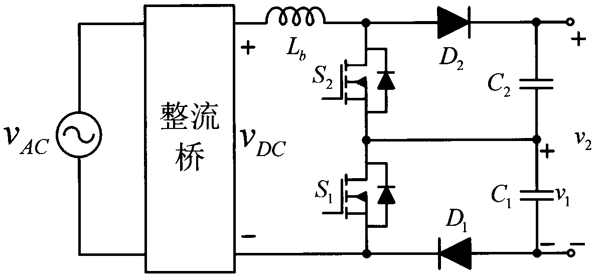 Double-output single-phase PFC convertor and combined type power conversion system and control method thereof