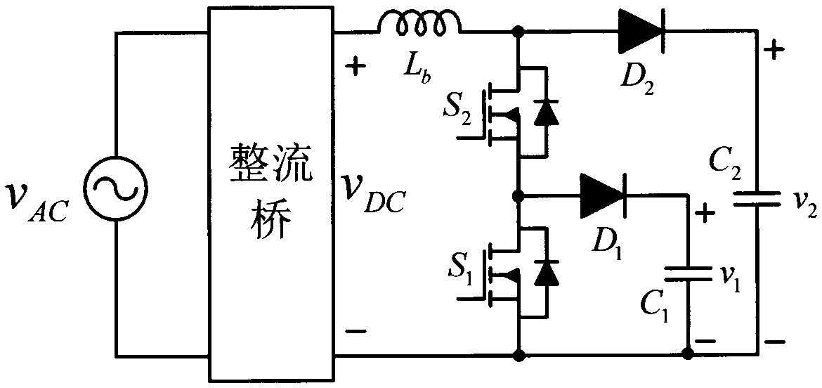 Double-output single-phase PFC convertor and combined type power conversion system and control method thereof