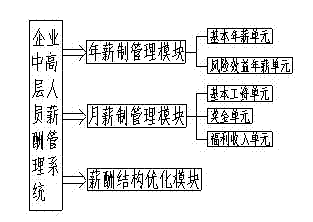 System for managing salary of middle and high-level personnel in enterprise