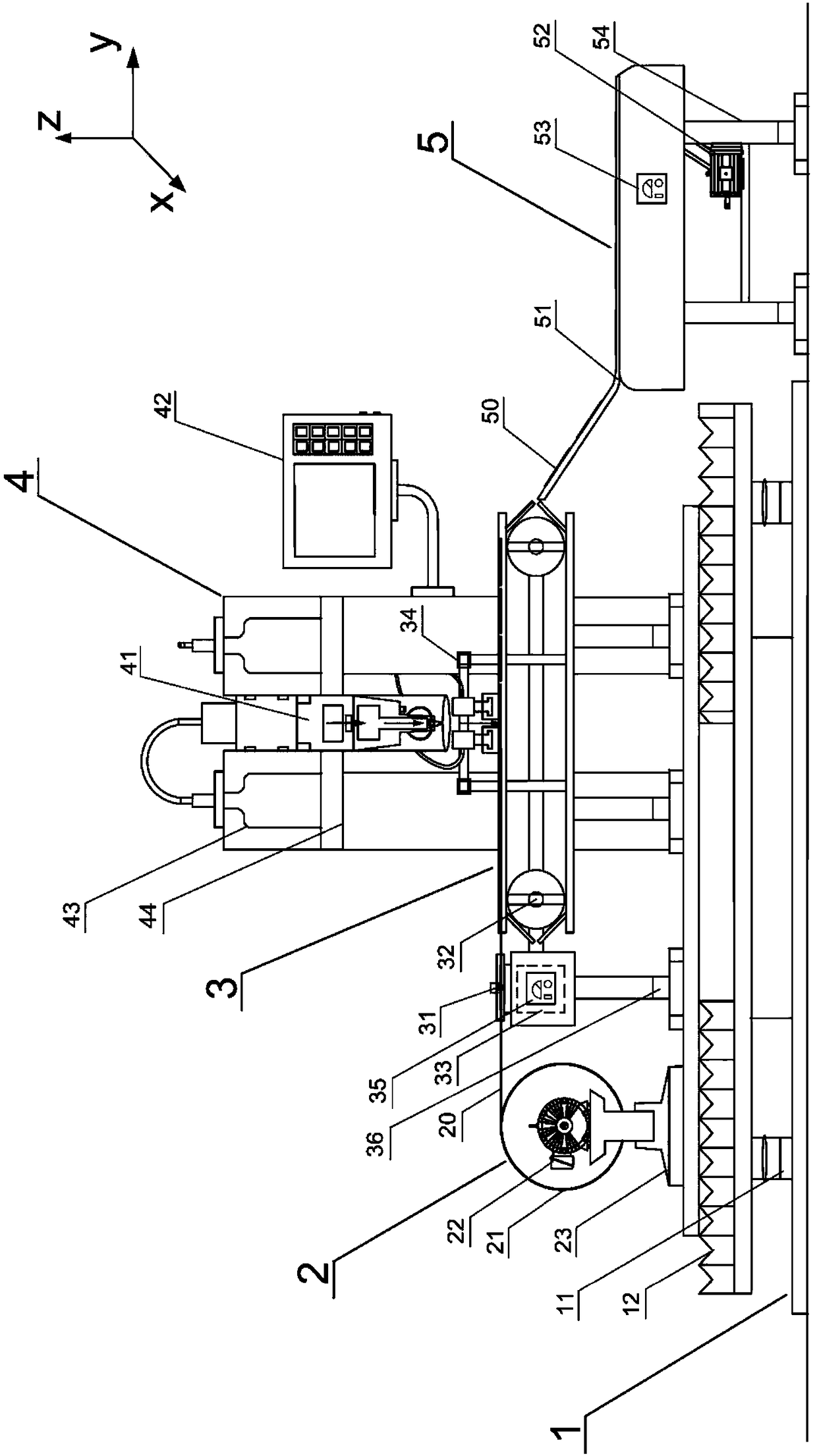 Ceramic substrate continuous laser cutting device and ceramic substrate continuous laser cutting method