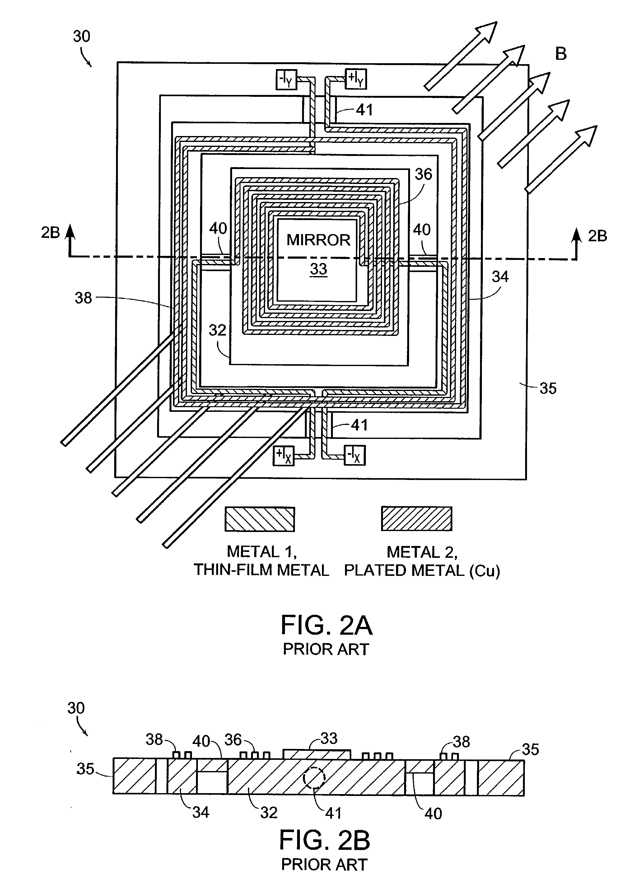 Magnetically actuated microelectromechanical devices and method of manufacture