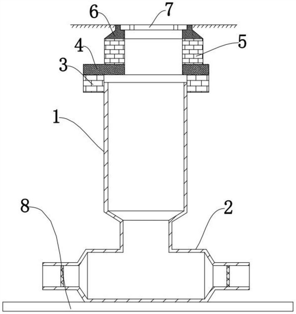 Novel lateral connector leachate inspection well