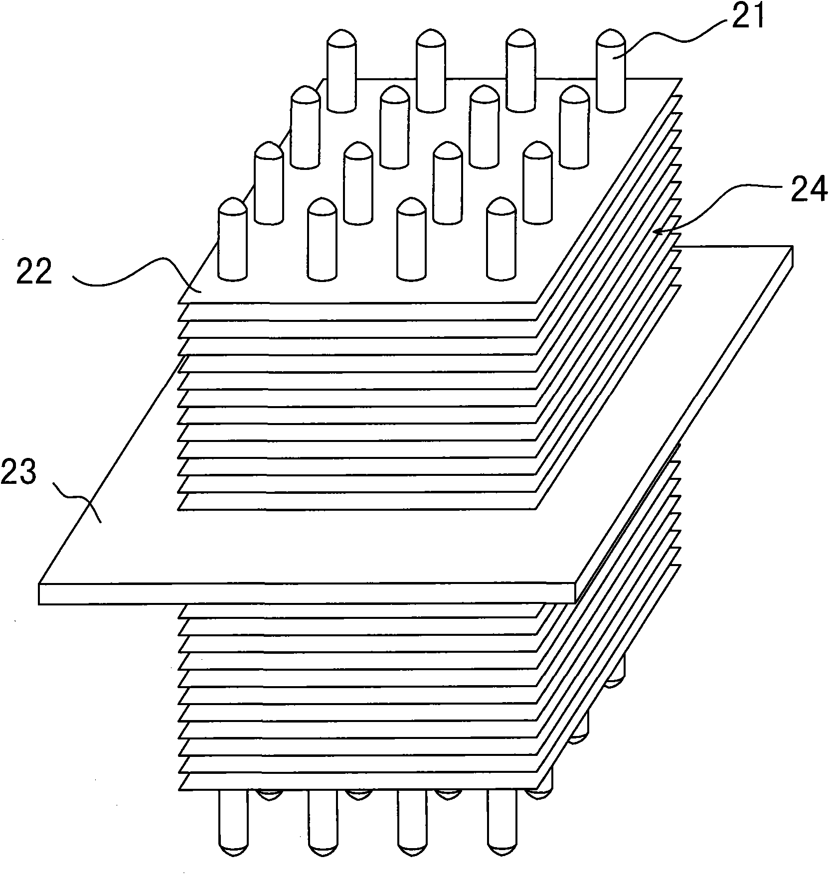 Heat exchanger for flat heat pipe