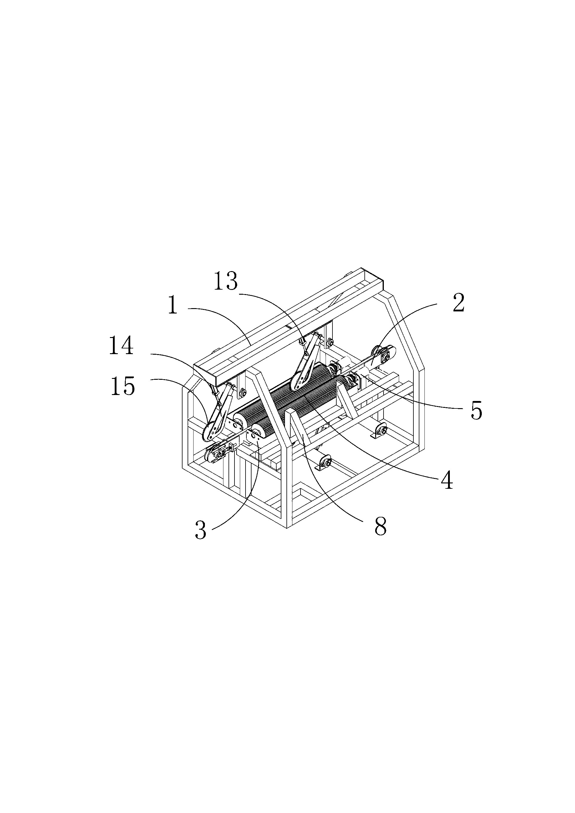 Log turning and feeding machine tool