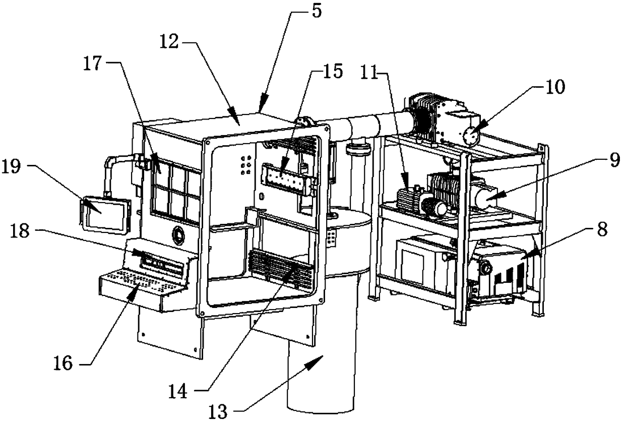 High vacuum winding type capacitor coating machine