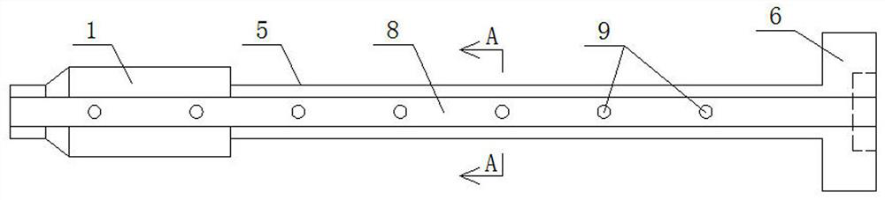 A cigarette self-cleaning duct with adjustable length and slit for cigarette making machine