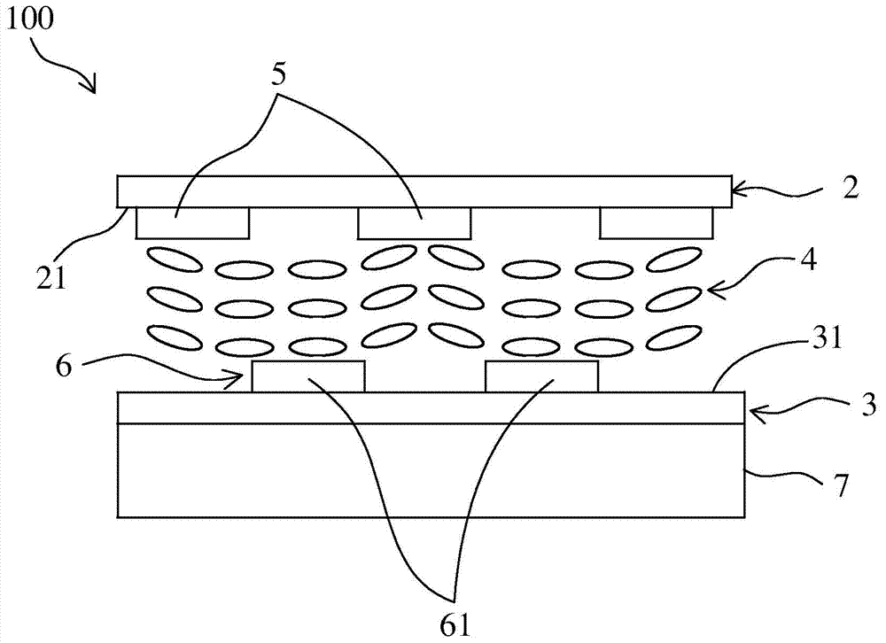 Lens layer of open type three-dimensional touch display device and electrode structure thereof