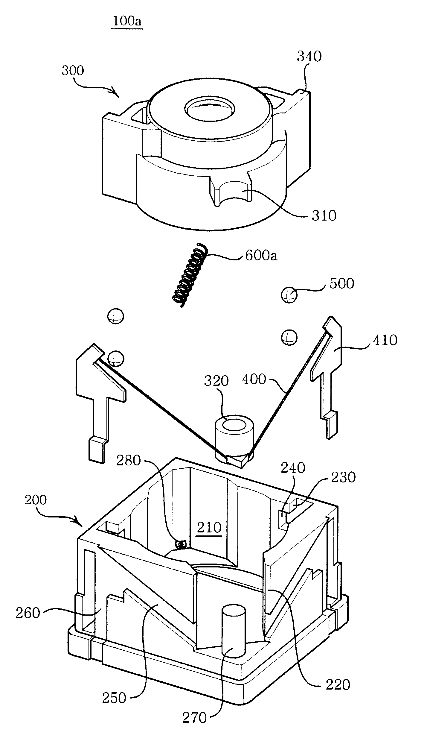 Lens actuating module