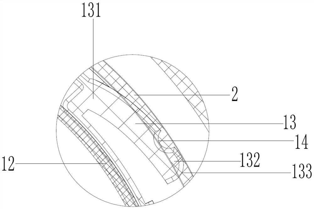 Separator mounting structure of dust collector