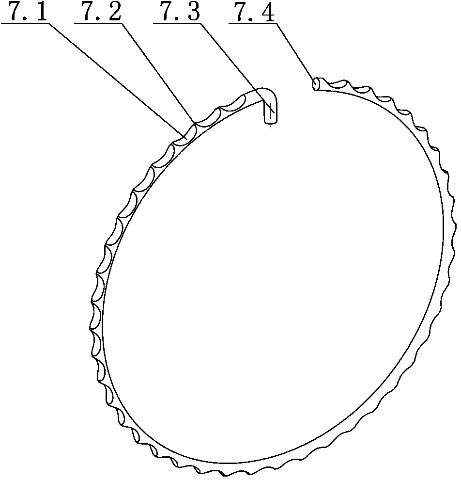 Mechanical expansion shaft of air control C-shaped rings