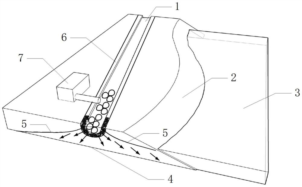 An artificial ditch drainage beach silt reduction system